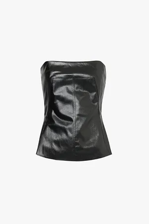 Rick Owens Laminated Slim-fit Denim-blend Top