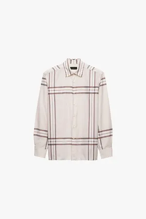 Prada Checked Long-sleeved Cotton Shirt