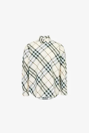 Burberry Check-print Cotton-poplin Shirt