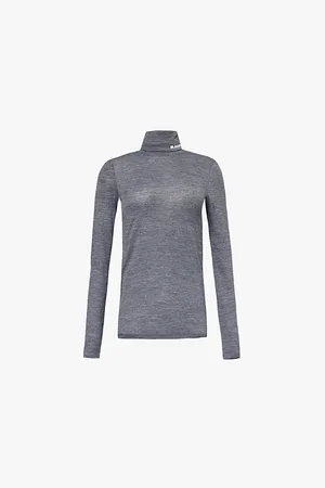 Jil Sander Logo-print Slim-fit Knitted Top