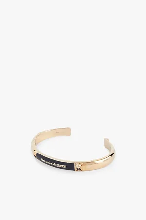 Alexander McQueen Skull-embellished Open Brass Cuff