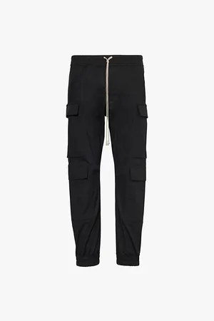 Rick Owens Mastodon Drawstring-waist Regular-fit Cotton Trousers