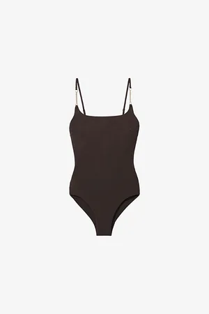Reiss Imogen Chain-embellished Stretch-woven Swimsuit