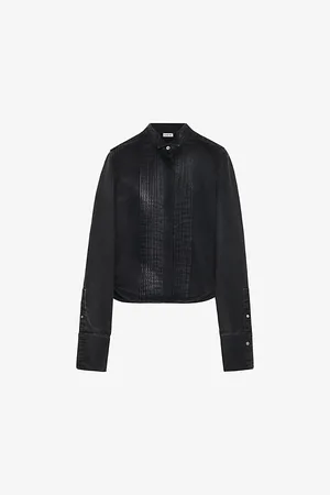 Loewe Pleated Wing-collar Denim Shirt