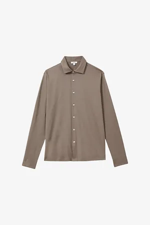 Reiss Viscount Mercerised Regular-fit Cotton Shirt