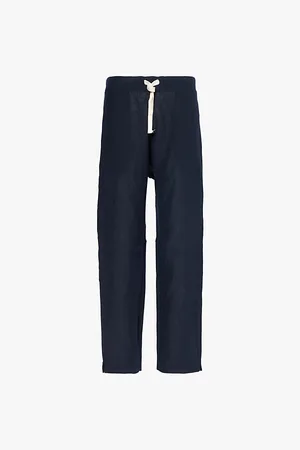 MARANÉ Drawstring-waist Tapered-leg Linen Trousers
