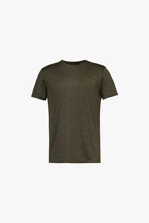 Björn Borg Performance Camouflage-print Stretch-recycled-polyester T-shirt