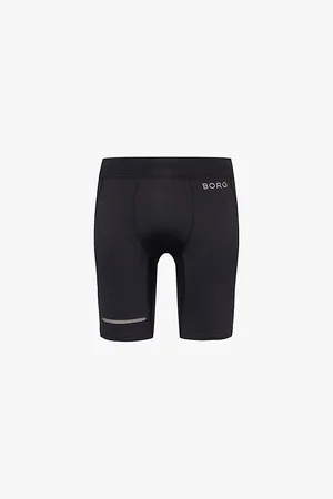 Björn Borg Running Brand-print Stretch-recycled Polyester Shorts