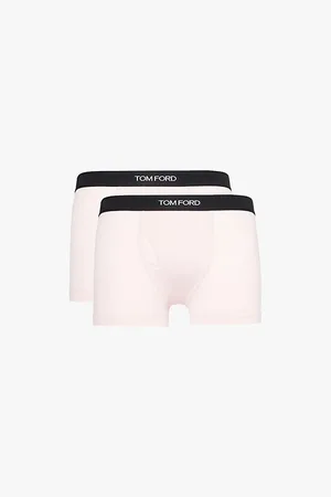 Tom Ford Branded-waistband Stretch-cotton Trunks