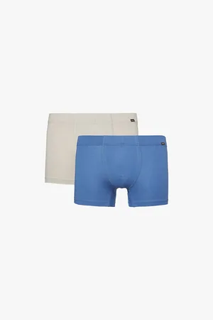Hanro Elasticated-waistband Mid-rise Pack of Two Stretch-cotton Trunks