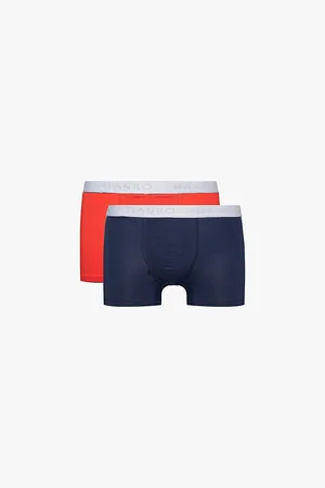 Hanro Branded-waistband Mid-rise Pack of Two Stretch-cotton Trunks