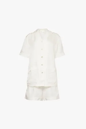 Olivia von Halle Ingo Relaxed-fit Silk-twill Pyjama Set