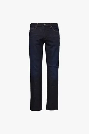 Citizens of Humanity Gage Regular-fit Straight-leg Mid-rise Stretch-denim and Cashmere Jeans