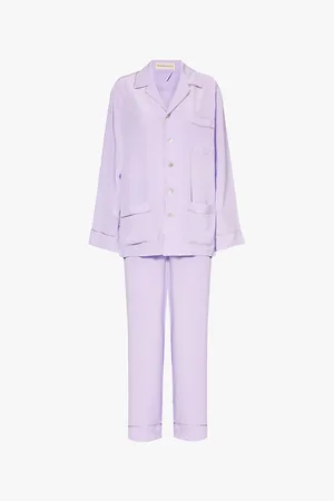 Olivia von Halle Yves Relaxed-fit Silk-crepe Pyjama Set