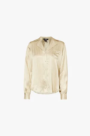 Paige Capriana Relaxed-fit Silk-satin Shirt