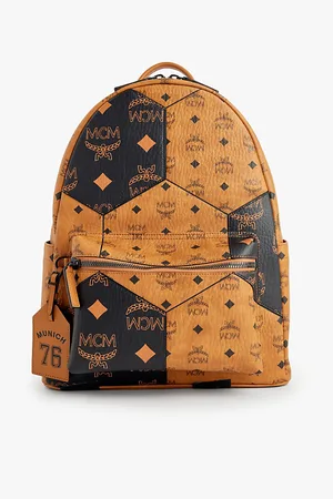 MCM Euro 2024 Medium Monogram-print Faux-leather Backpack