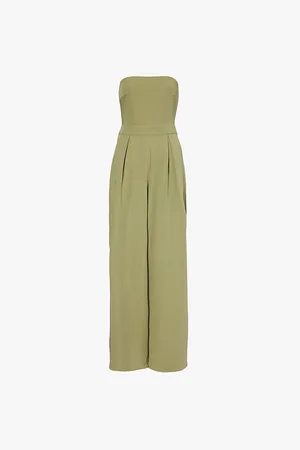 Pretty Lavish Campbell Wide-leg Sleeveless Twill Jumpsuit