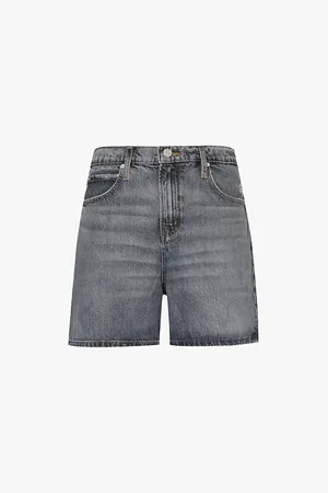 Frame The Easy Faded-wash Denim Shorts
