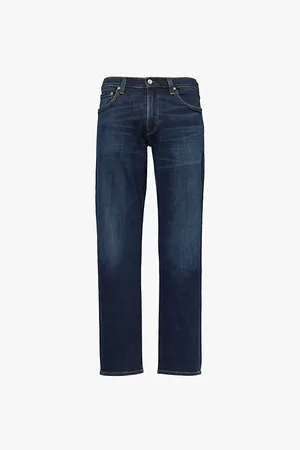 Citizens of Humanity Gage Regular-fit Straight-leg Mid-rise Stretch-denim and Cashmere Jeans