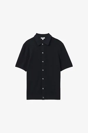 Reiss Bravo Textured Cotton and Modal-blend Shirt