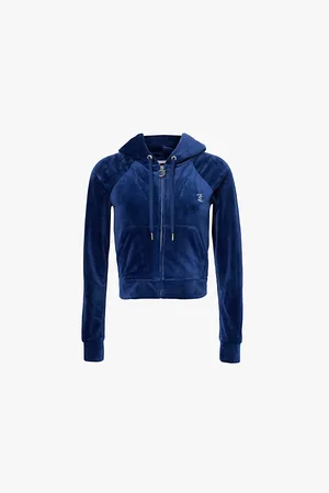 Juicy Couture Madison Rhinestone-embellished Velour Hoody