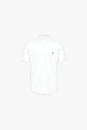 Ralph Lauren Logo-embroidered Short-sleeved Cotton-piqué Shirt