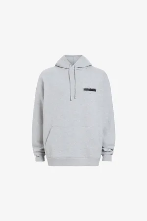 AllSaints Redact Logo-embroidered Organic Cotton-jersey Hoody