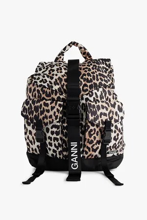 Ganni Tech -print Recycled-polyester Backpack