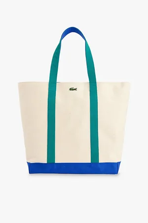Lacoste Logo-appliqué Cotton Tote Bag