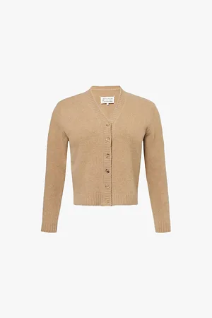 Maison Margiela V-neck Long-sleeve Wool Cardigan
