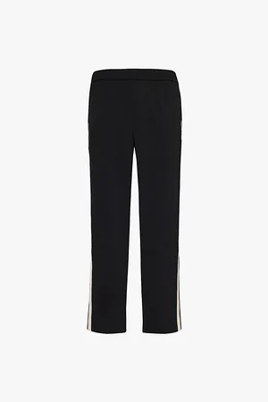 Represent Logo-embroidered Straight-leg Stretch-woven Trousers