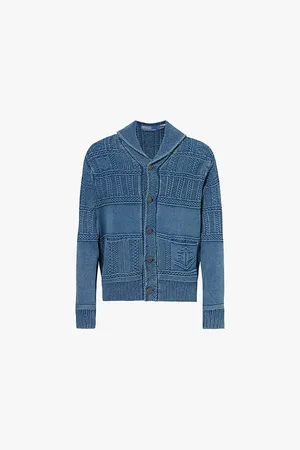 Ralph Lauren Shawl-lapel Cable-knit Cotton Cardigan