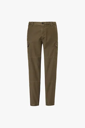 Tommy Hilfiger Flap-pocket Straight-leg Stretch-cotton Trousers