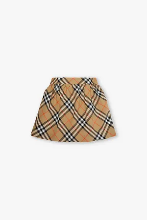 Burberry Camila Checked Cotton-poplin Skirt 3-14 Years