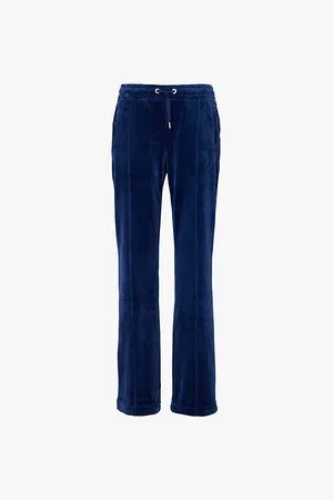 Juicy Couture Tina Rhinestone-embellished Velour Jogging Bottoms