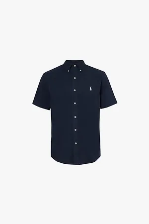 Ralph Lauren Logo-embroidered Short-sleeved Cotton-piqué Shirt