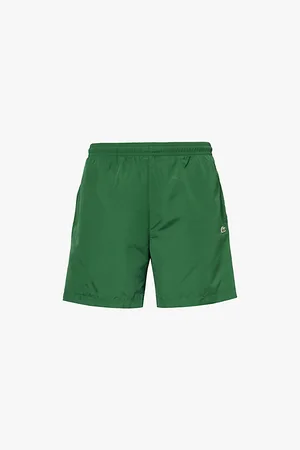 Lacoste Logo-embroidered Regular-fit Recycled-polyester Shell Shorts