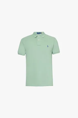 Ralph Lauren Logo-embroidered Slim-fit Cotton-piqué Polo Shirt