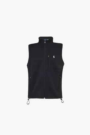 Ralph Lauren Logo-embroidered Relaxed-fit Cotton-blend Jersey Gilet