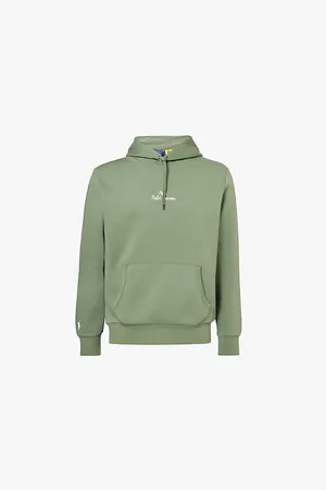 Ralph Lauren Logo-embroidered Regular-fit Cotton-blend Jersey Hoody