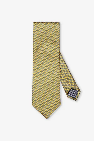 Eton Geometric-print Silk Tie