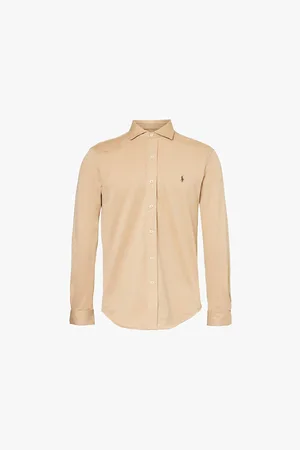 Ralph Lauren Logo-embroidered Long-sleeve Cotton Shirt
