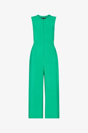 Whistles Josie Zip-front Sleeveless Woven Jumpsuit