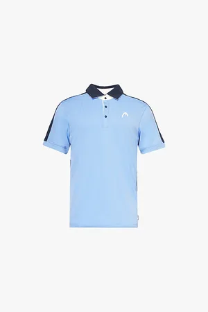 Head Slice Short-sleeve Woven Polo Shirt