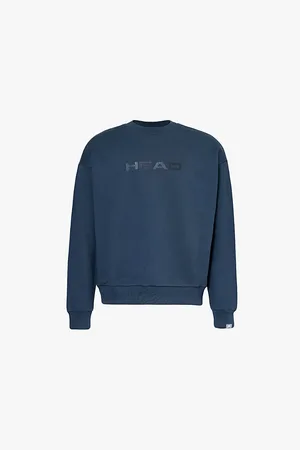 Head Motion Brand-print Organic-cotton Sweatshirt