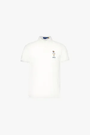 Ralph Lauren Custom Bear Short-sleeve Cotton-pique Polo Shirt
