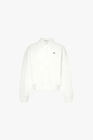 Lacoste Logo-appliqué Towelling Cotton-blend Polo Shirt