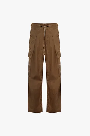 Isabel Marant Rebecca Patch-pocket Wide-leg Mid-rise Cotton-blend Cargo Trousers