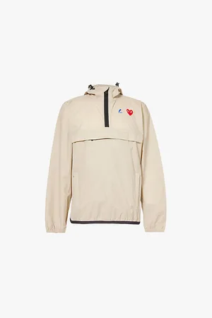 Comme des Garçons Comme Des Garçons Play X K-way Brand-print Funnel-neck Shell Jacket