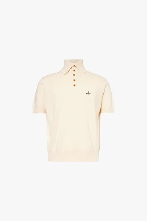 Vivienne Westwood Alex Logo-embroidered Organic-cotton and Cashmere Polo Shirt